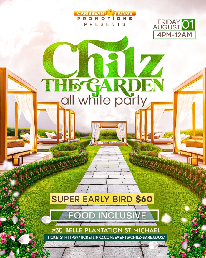 Chilz Barbados - The Garden All White Party