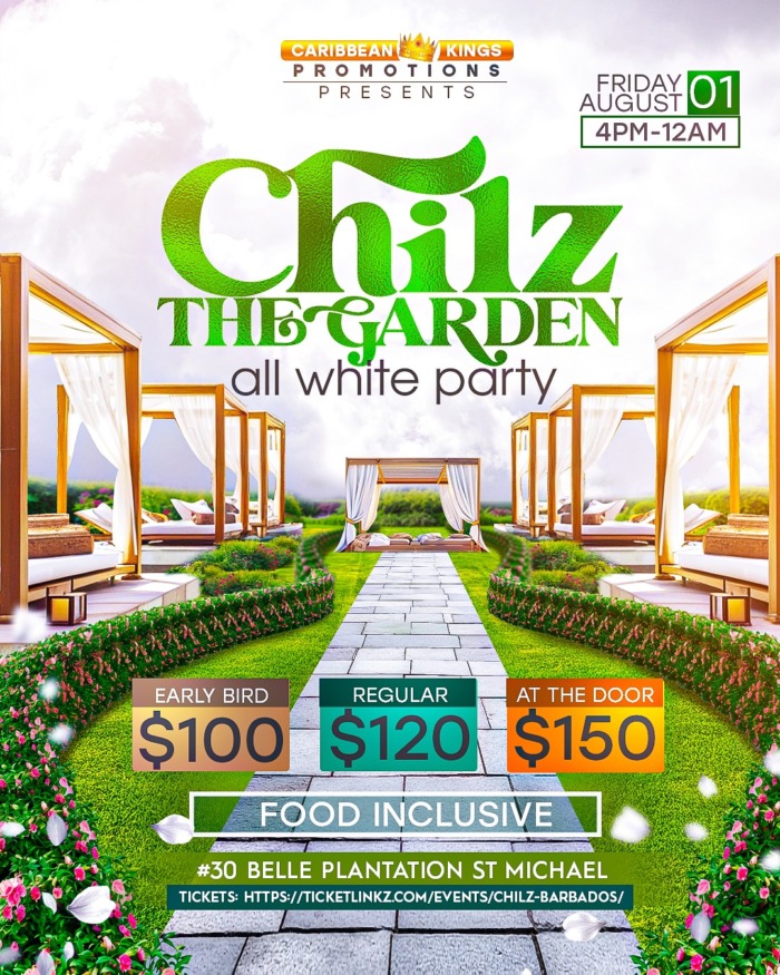 Chilz Barbados - The Garden All White Party
