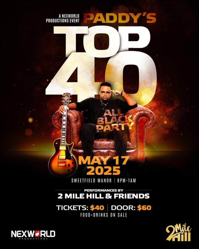 Paddy's Top 40 All Black Party
