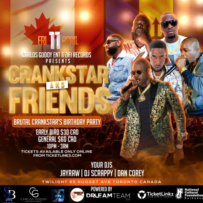 Carlos Godoy Ent & Zifi Records present Crankstar & Friends