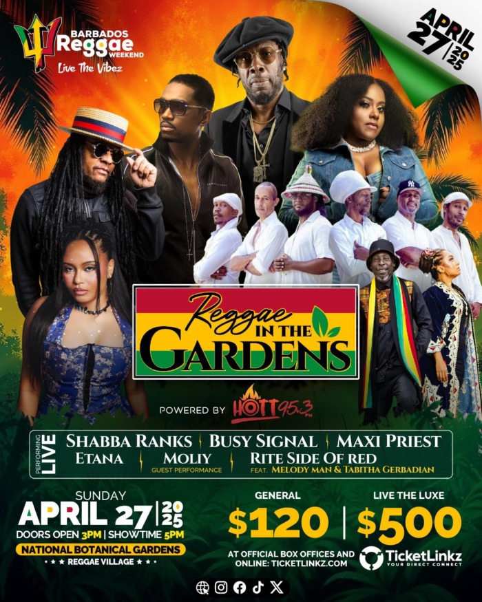 Barbados Reggae Weekend: Reggae In The Gardens